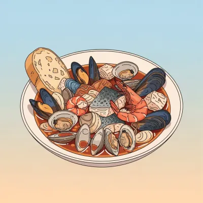 Authentic Tuscan Cacciucco (Seafood Stew)