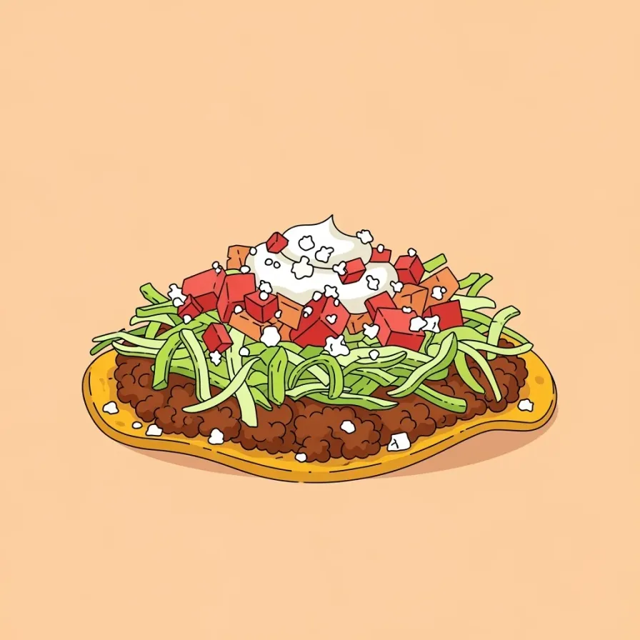 Beef Tostada