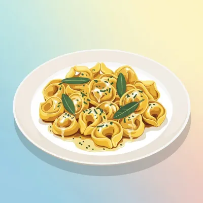 Cheese Tortellini with Butter Sage Sauce