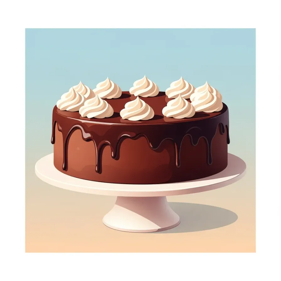 Chocolate Cake with Chantilly Cream