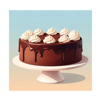 Chocolate Cake with Chantilly Cream
