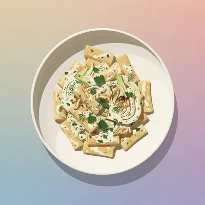 Creamy Fennel Rigatoni