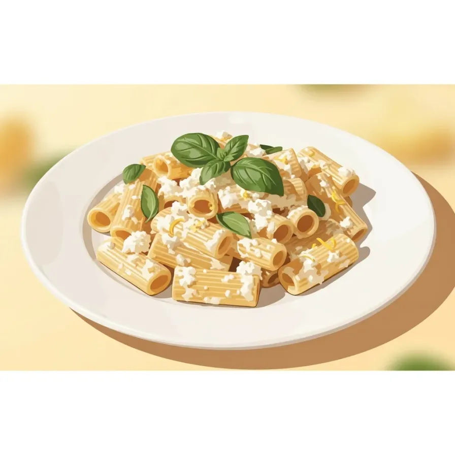Creamy Lemon Ricotta Rigatoni