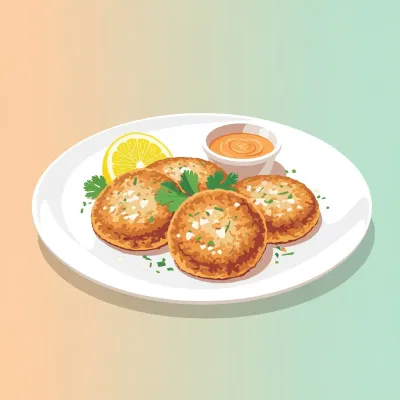 Crispy Barramundi and Crab Fish Cakes