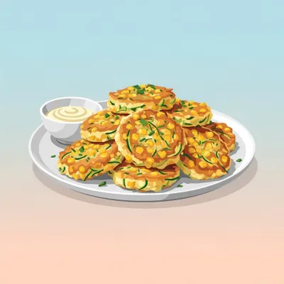 Crispy Corn and Zucchini Fritters