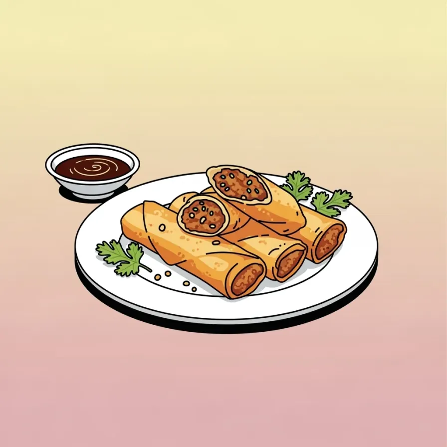 Crispy Duck Spring Rolls