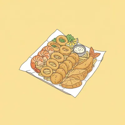 Crispy Fried Seafood Basket