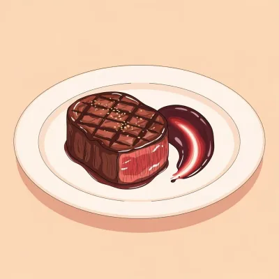 Filet Mignon with Red Wine Pan Sauce