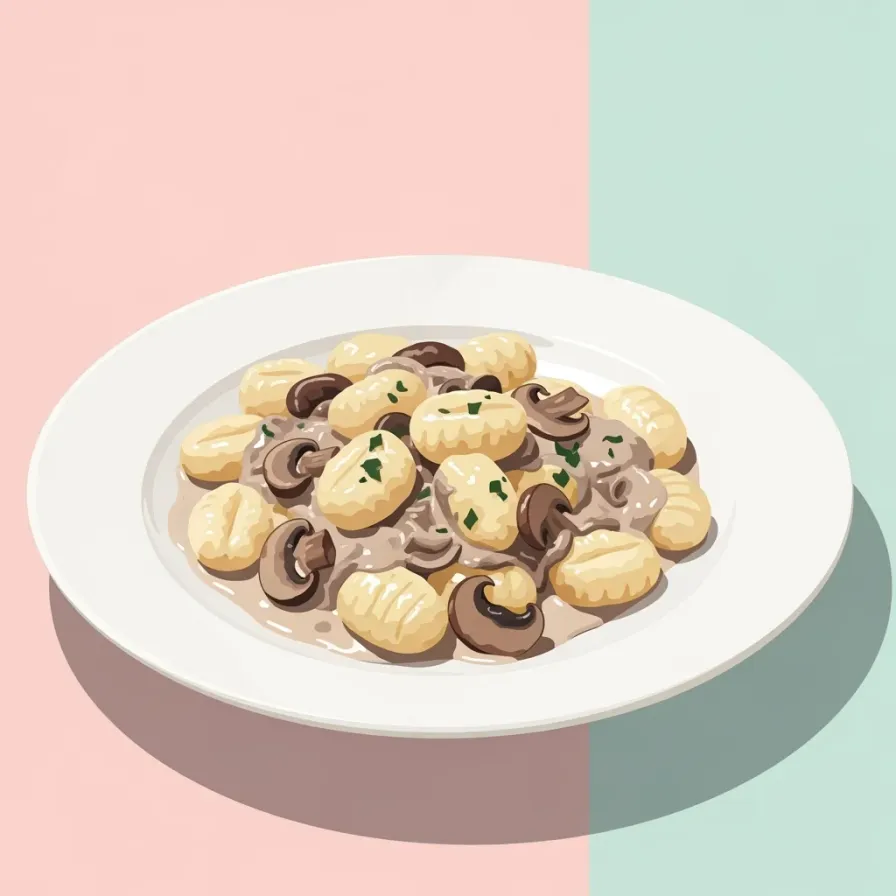 Gnocchi with Creamy Mushroom Marsala Sauce