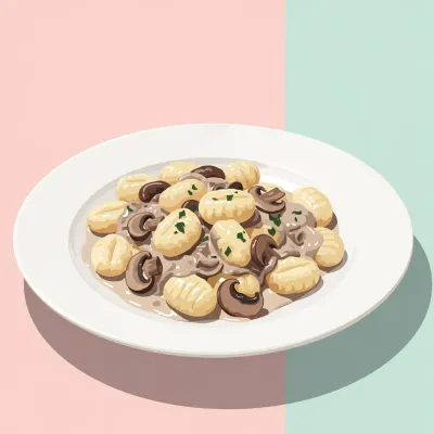 Gnocchi with Creamy Mushroom Marsala Sauce