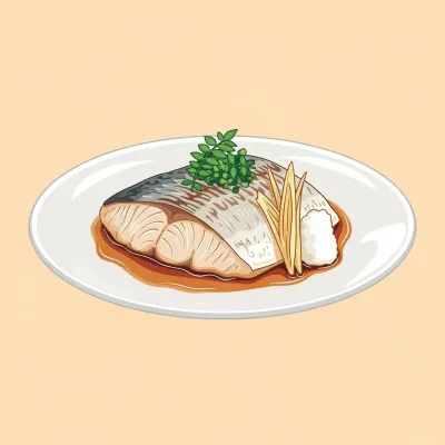 Japanese Steamed Fish with Ginger and Soy