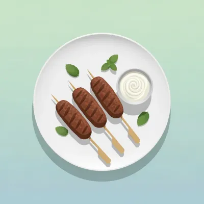Mediterranean Lamb Kofta with Yogurt Sauce