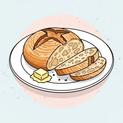 No-Knead Sourdough Bread