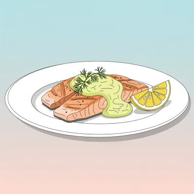 Pan-Seared Smoked Trout with Lemon Dill Cream Sauce
