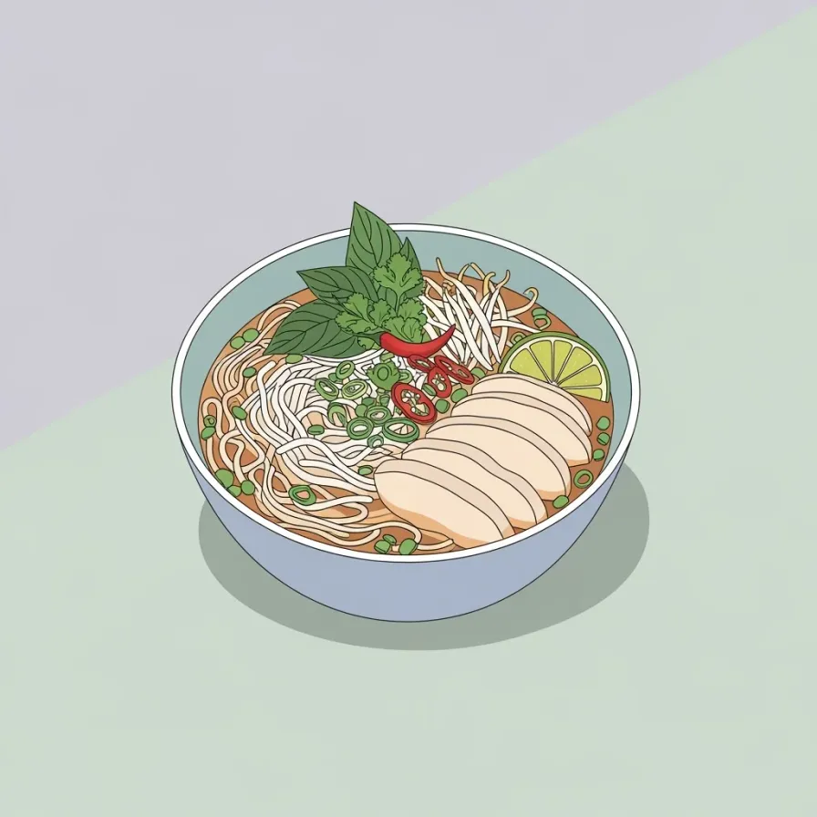 Pho Ga (Vietnamese Chicken Noodle Soup)