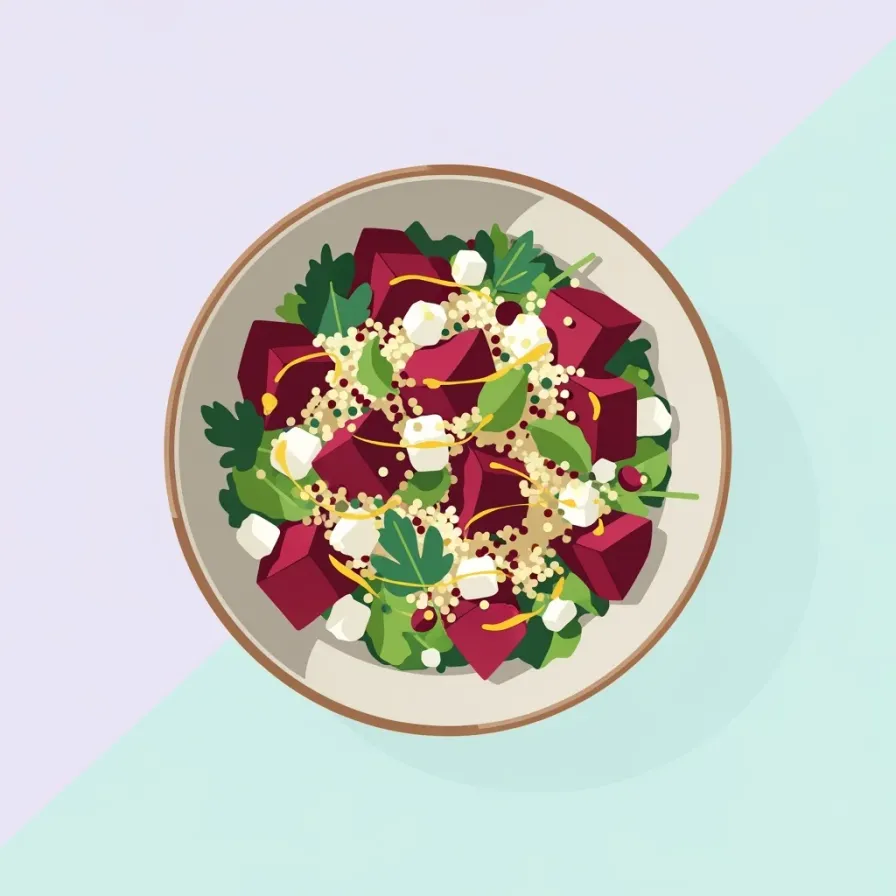 Roasted Beetroot and Quinoa Salad