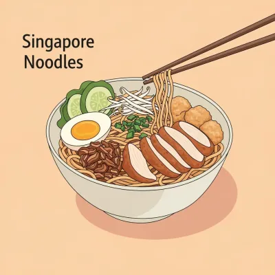 Singapore Noodles with Chicken