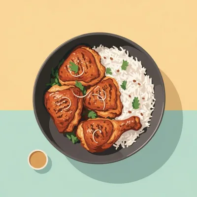 Tandoori Chicken Thighs with Basmati Rice