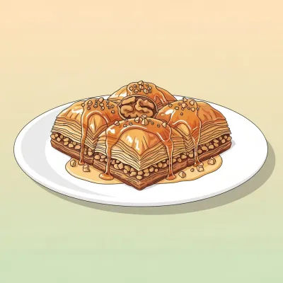 Traditional Honey Walnut Baklava