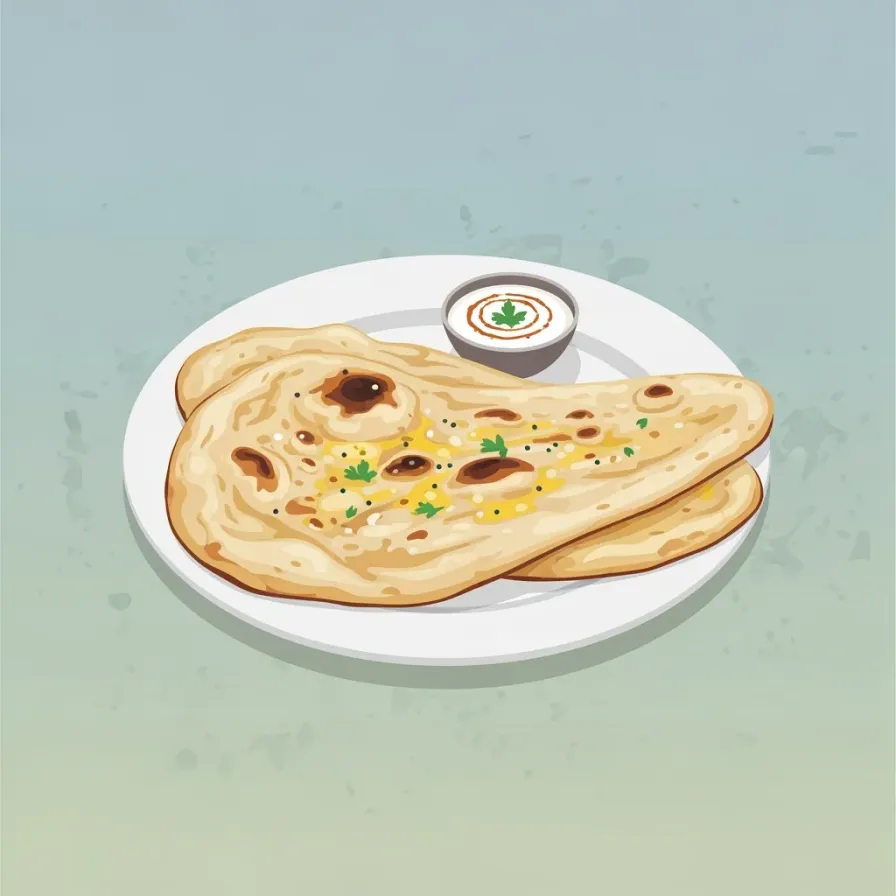 Traditional Indian Naan Bread